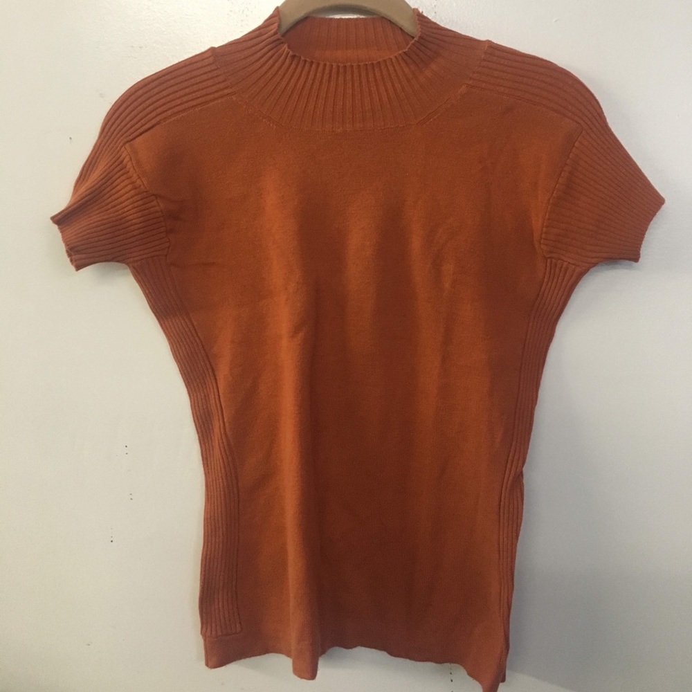 Ribbed Crop Turtleneck Top